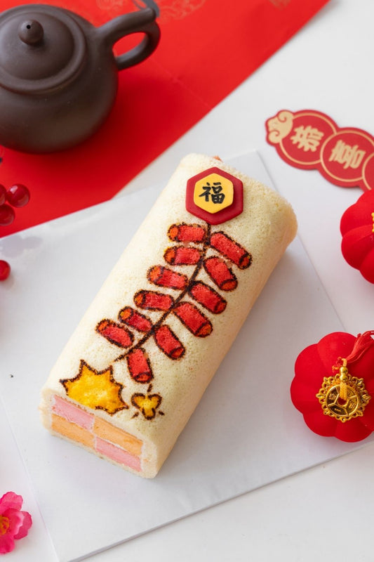 CNY Firecracker Battenberg Cake Baking Class for Kids ππ§§