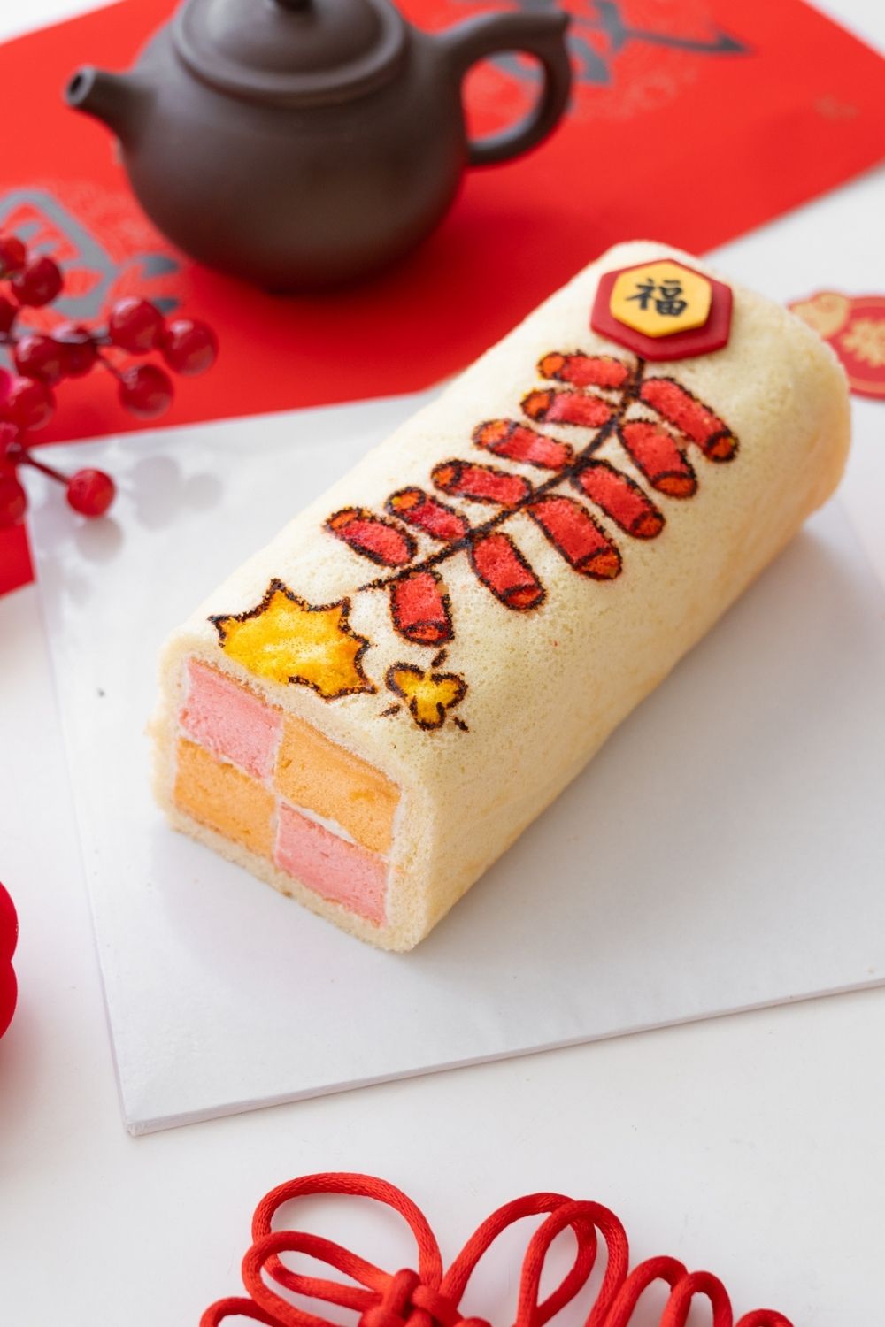 CNY Firecracker Battenberg Cake Baking Class for Kids ๐๐งง