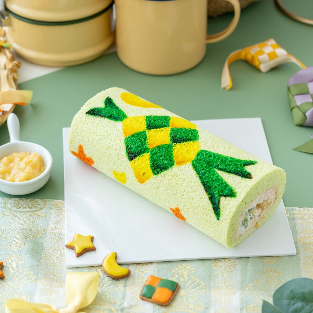 Ketupat Cendol Roll Cake Baking Class for Kids ππ°