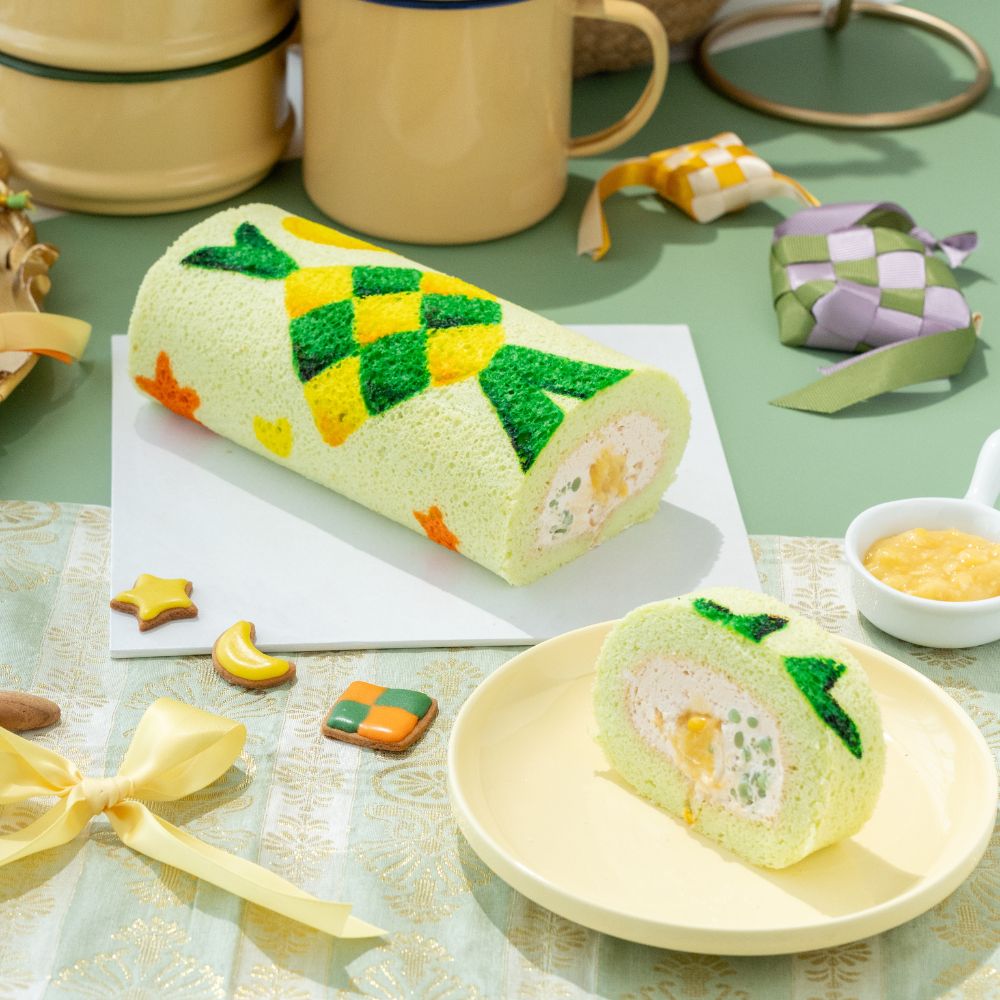 Ketupat Cendol Roll Cake Baking Class for Kids ππ°