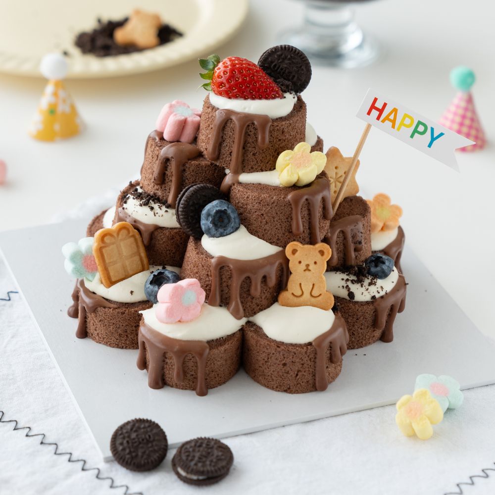 Mini Roll Cake Tower Baking Class for Kids π«π°