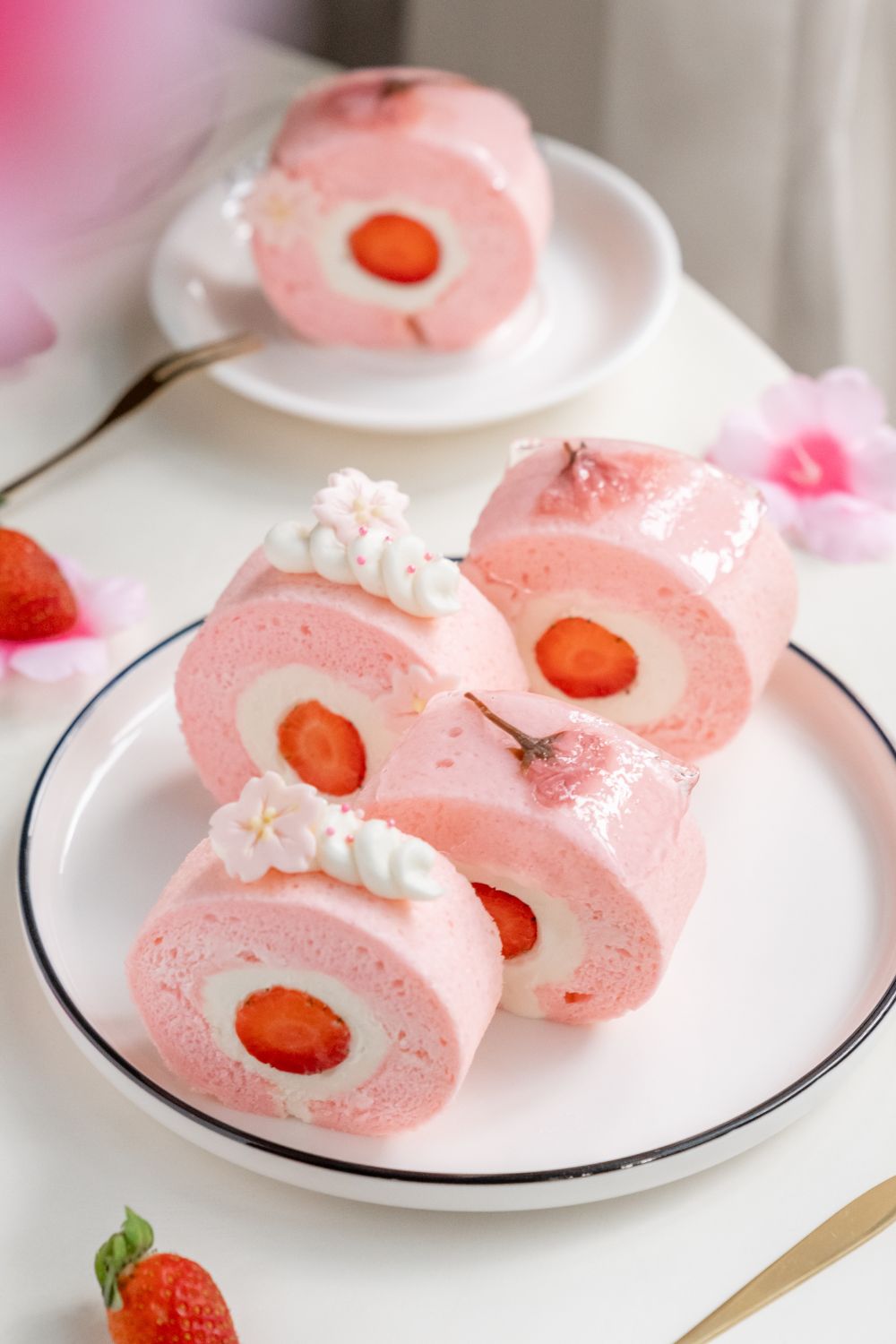 Sakura Roll Cake Baking Class for Kids ๐ธ