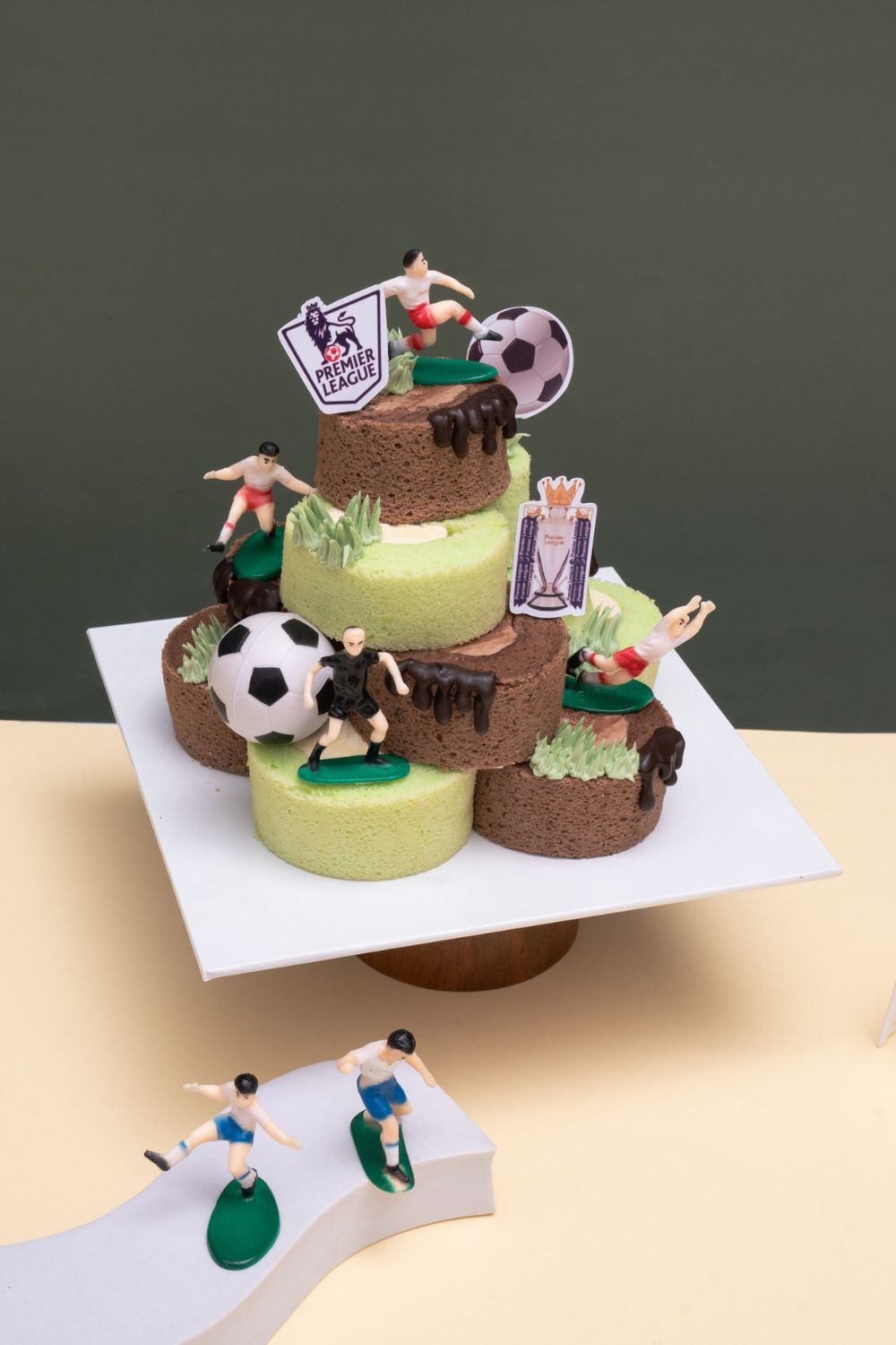 Football Roll Cake Tower