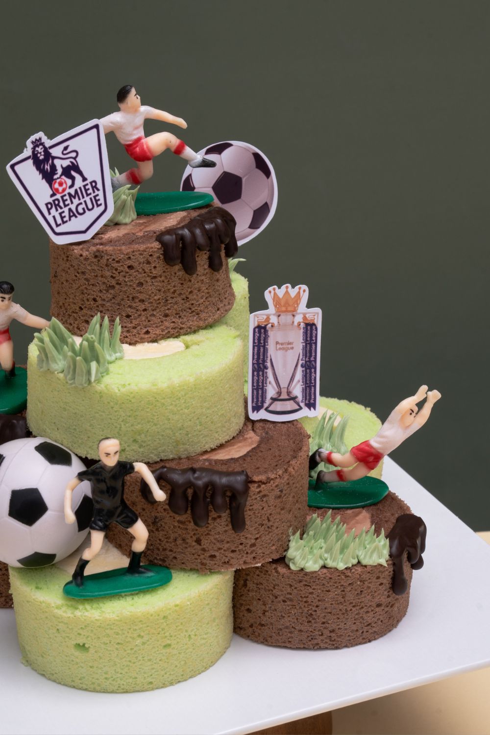 Football Roll Cake Tower
