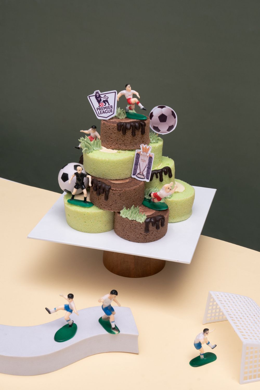 Football Roll Cake Tower