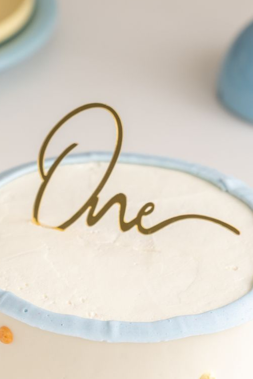 "one" cake topper