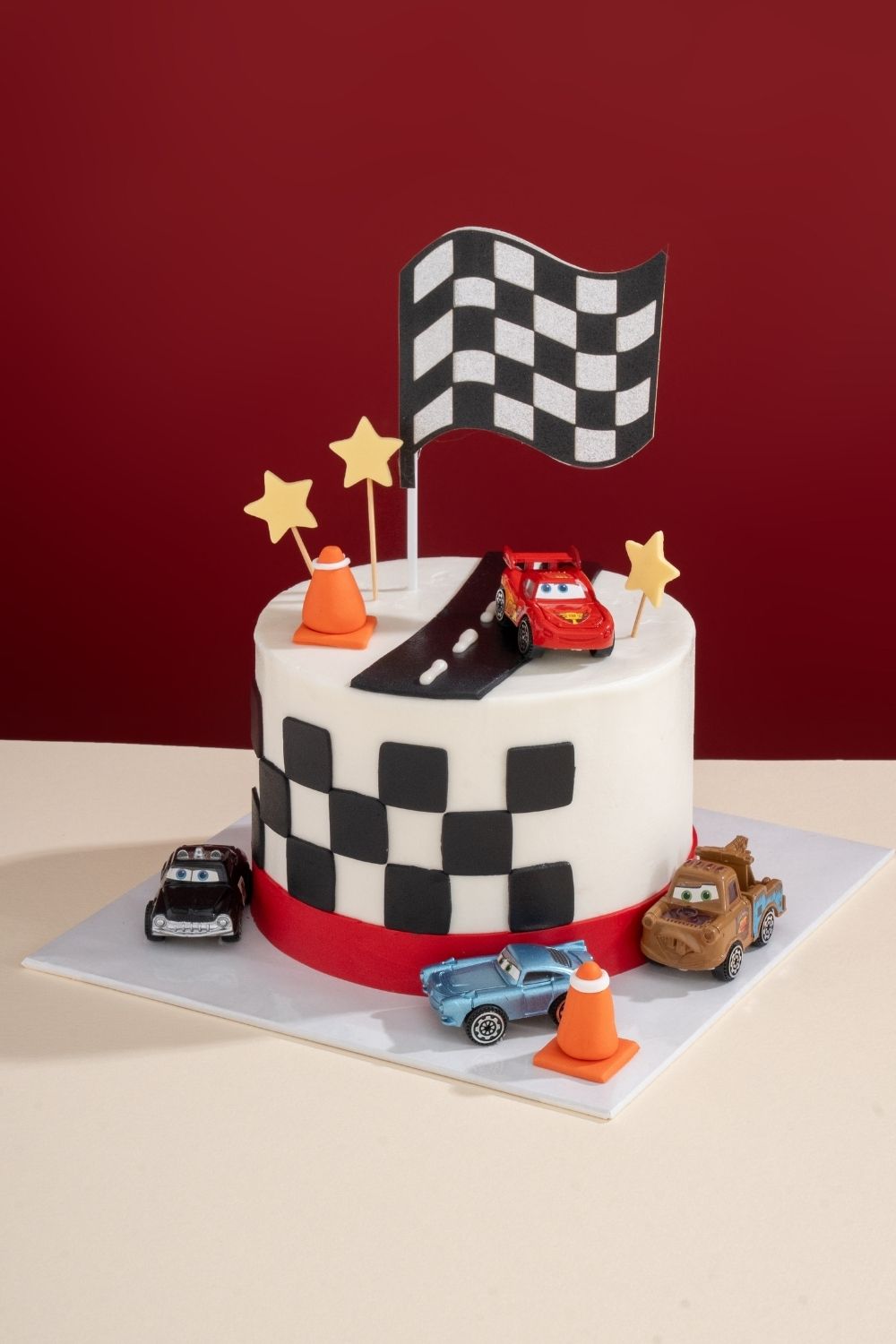 McQueen Car Celebration Cake 6”