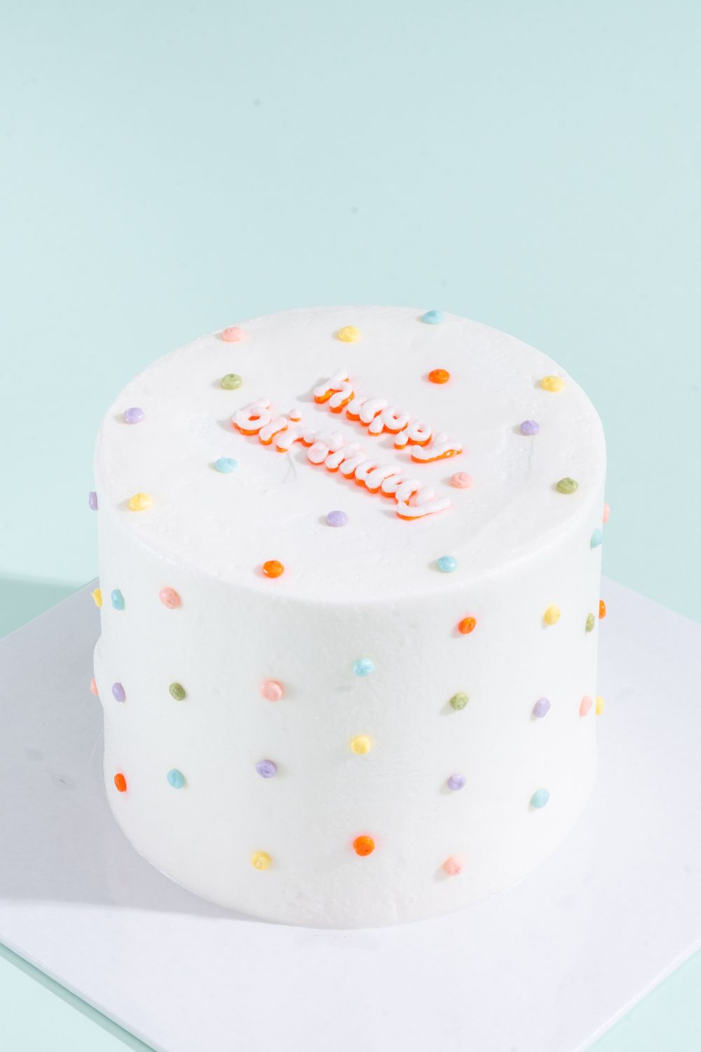Pastel Dots Smash Cake 5"