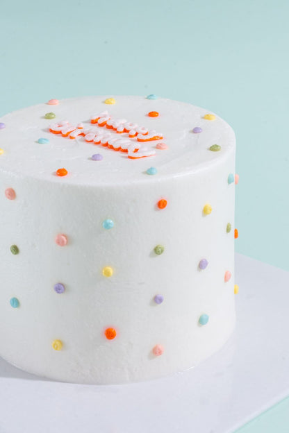 Pastel Dots Smash Cake 5"