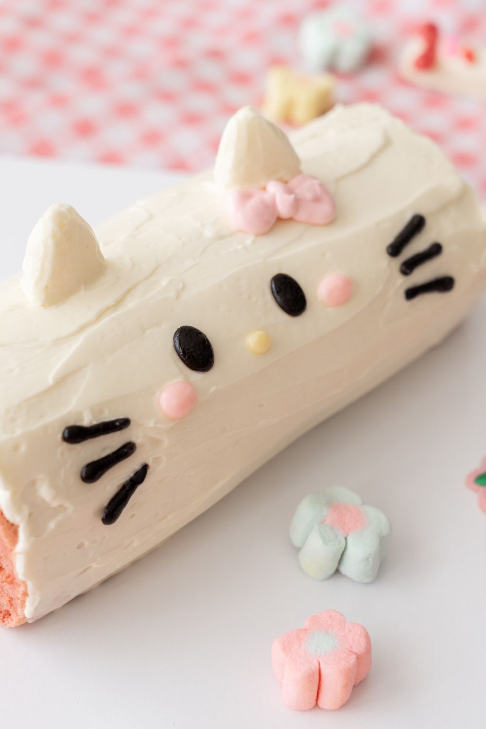 Hello Kitty Strawberry Roll Cake Baking Class for Kids 🍓