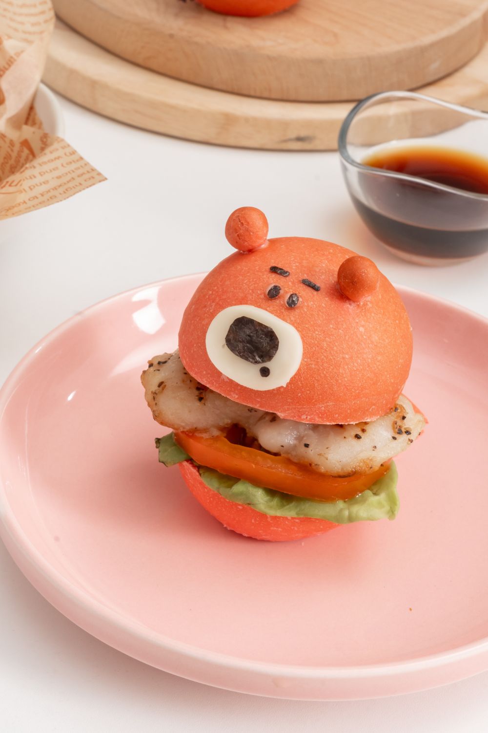 Mini Lotso Bear Grilled Fish Burgers Baking & Cooking Class for Kids