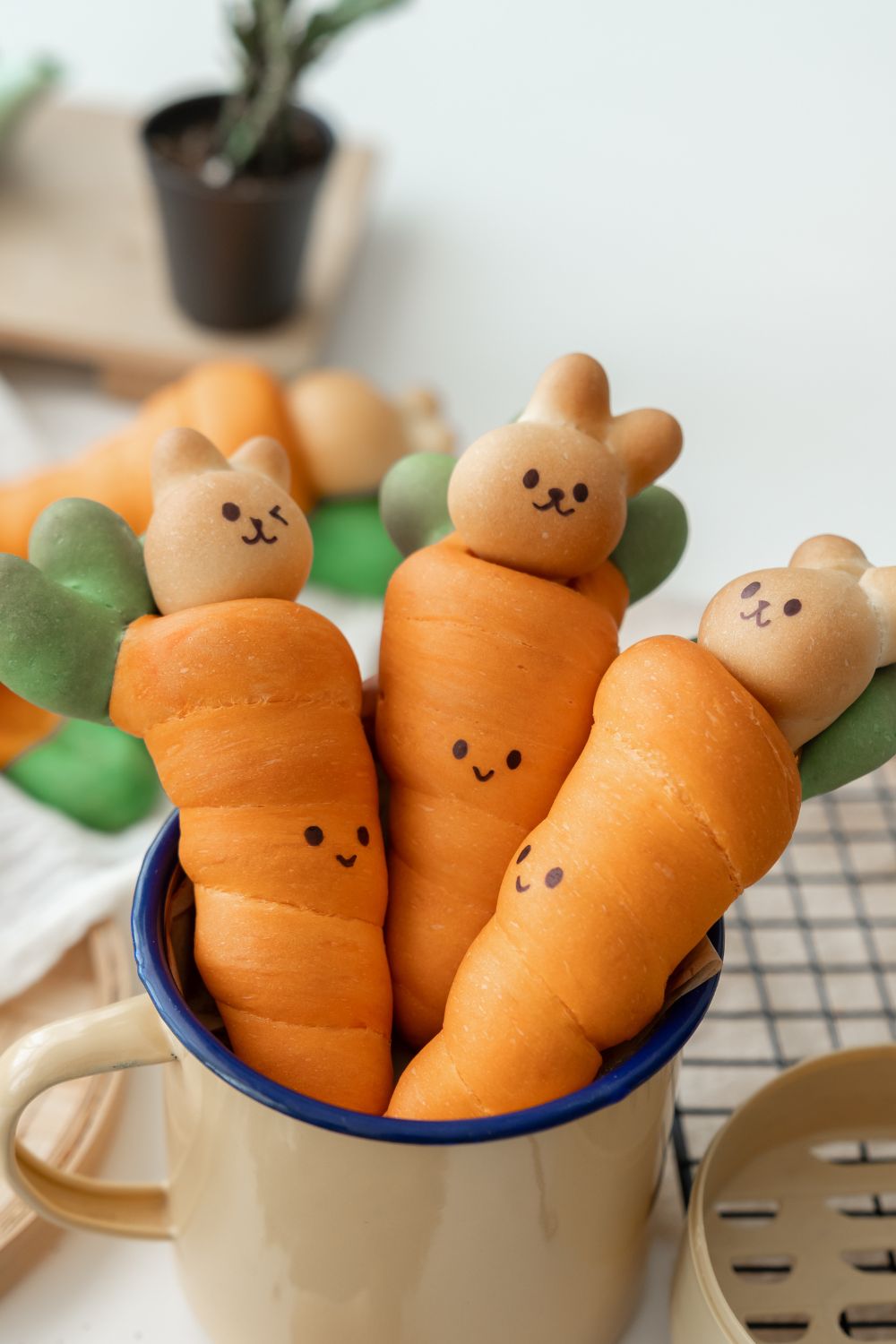 Bunny Bread with Cream Filling Baking Class for Kids 🥕🐇