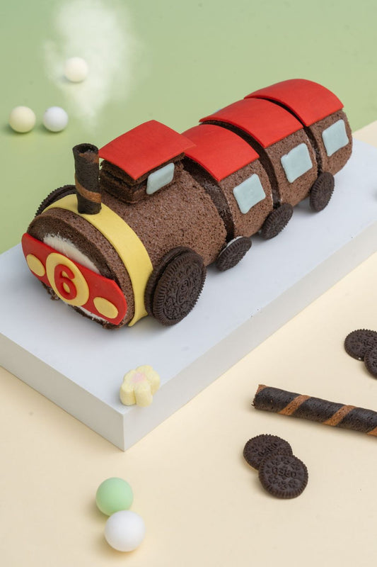 Choo Choo Train Roll Cake Baking Class for Kids 🚂