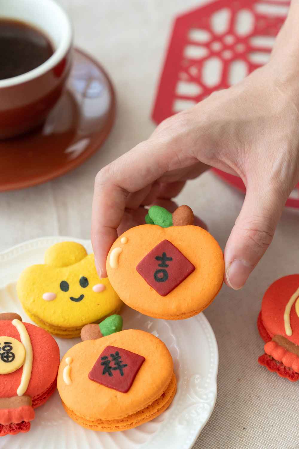 CNY Macarons Baking Class for Kids 🧧🍊