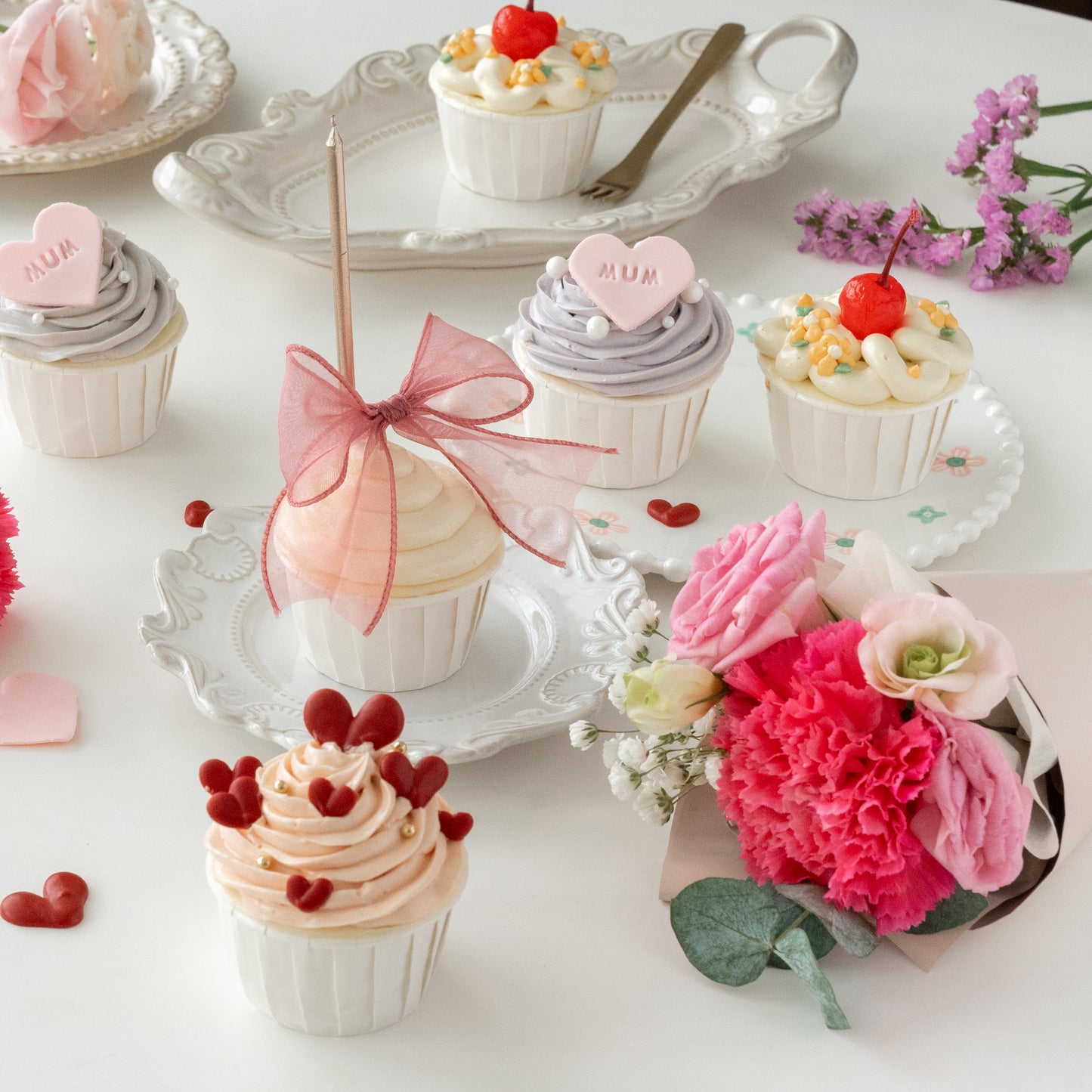 Mother’s Day Cupcake and Mini Floral Bouquet Baking Class for Kids 🧁🌹