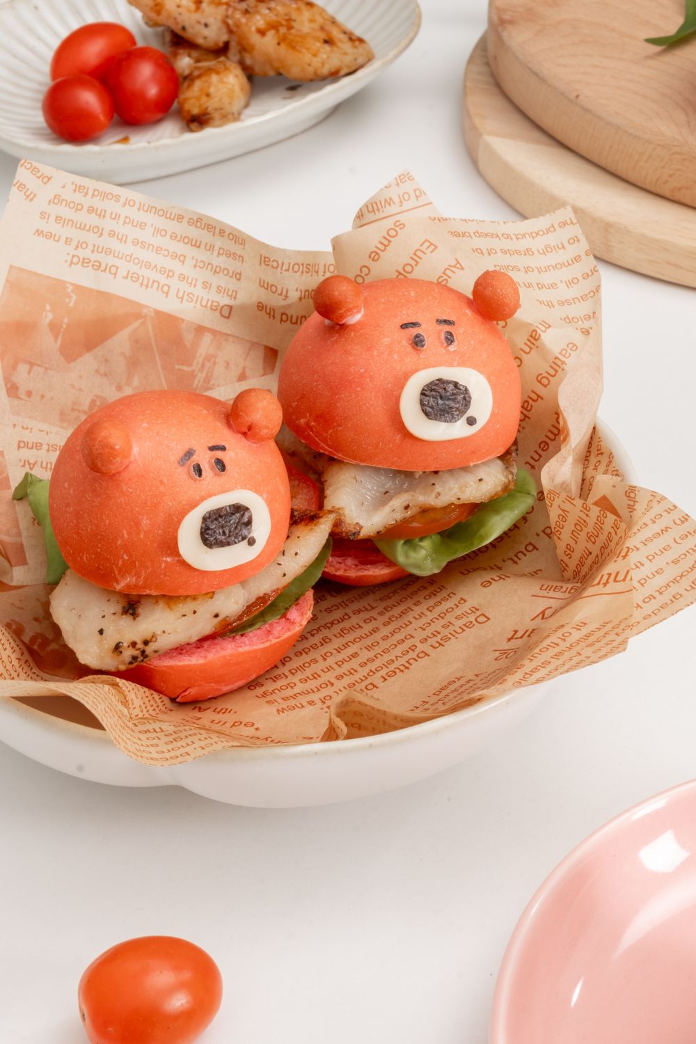 Mini Lotso Bear Grilled Fish Burgers Baking & Cooking Class for Kids