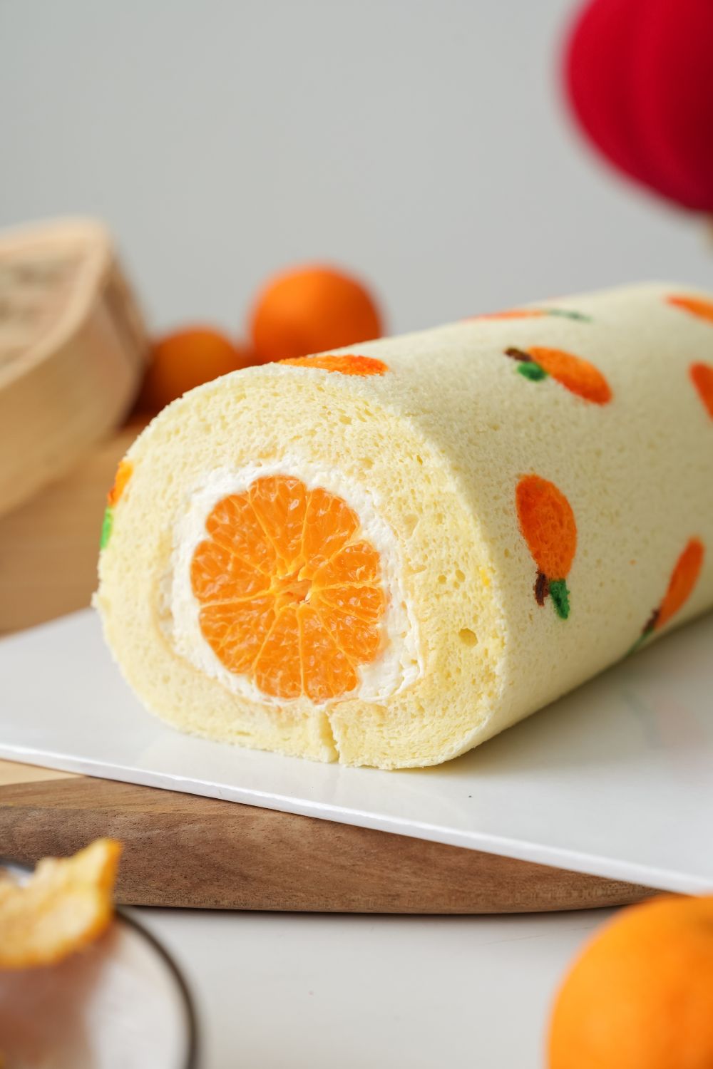 CNY Mini Tangerine Roll Cake Baking Class for Kids 🍊🧧