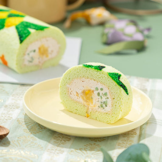 Ketupat Cendol Roll Cake Baking Class for Kids 💚🍰