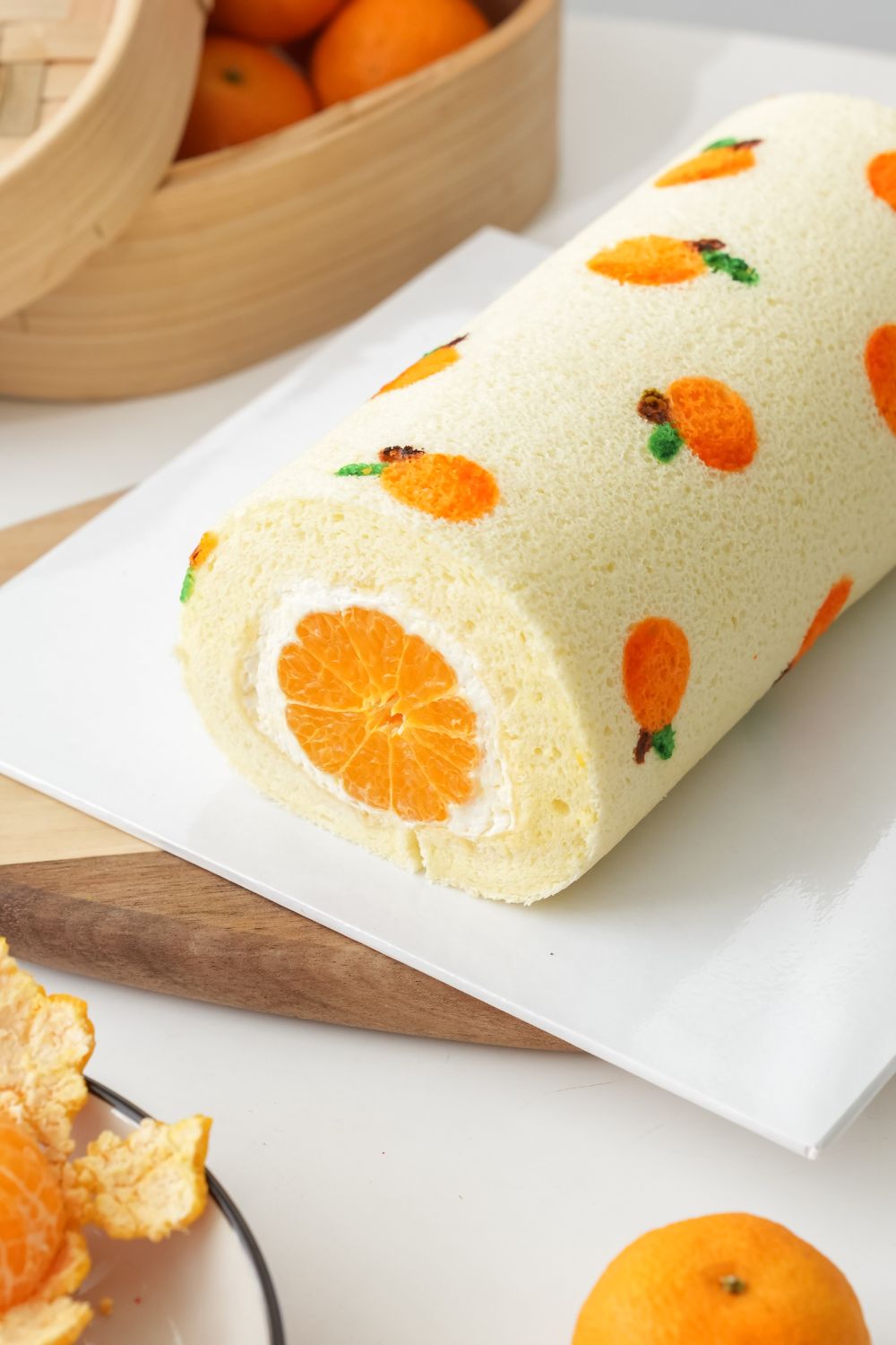 CNY Mini Tangerine Roll Cake Baking Class for Kids 🍊🧧