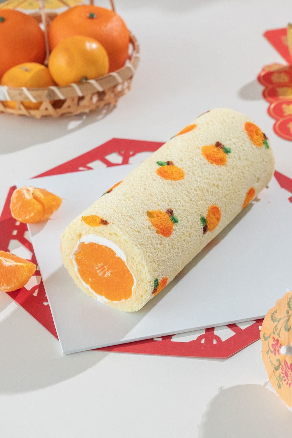 CNY Mini Tangerine Roll Cake Baking Class for Kids 🍊🧧