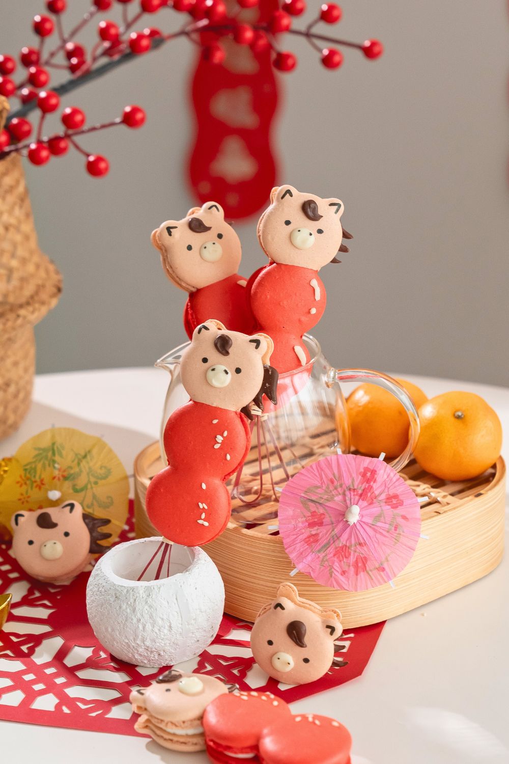 CNY Macarons Baking Class for Kids 🧧🍊