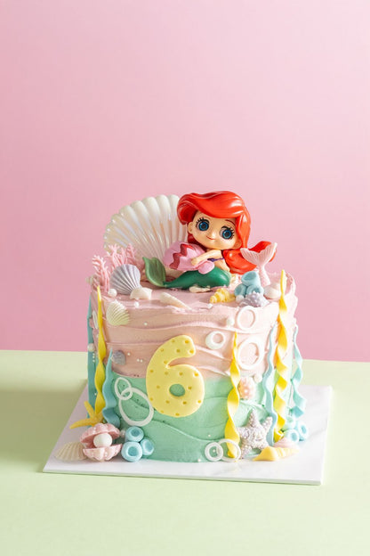 Mermaid Celebration Cake 6”