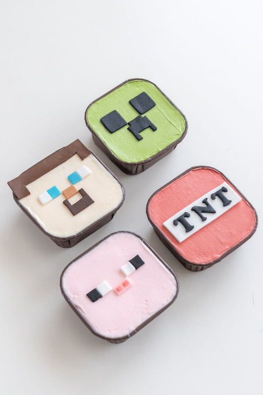 Minecraft Square Cupcakes Baking Class for Kids 🧁