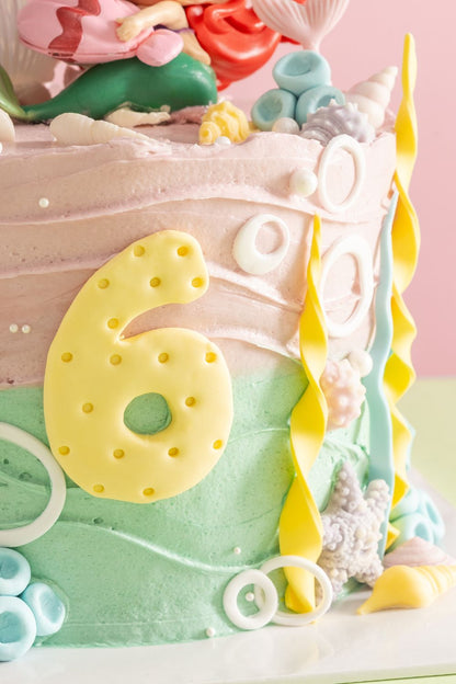 Mermaid Celebration Cake 6”
